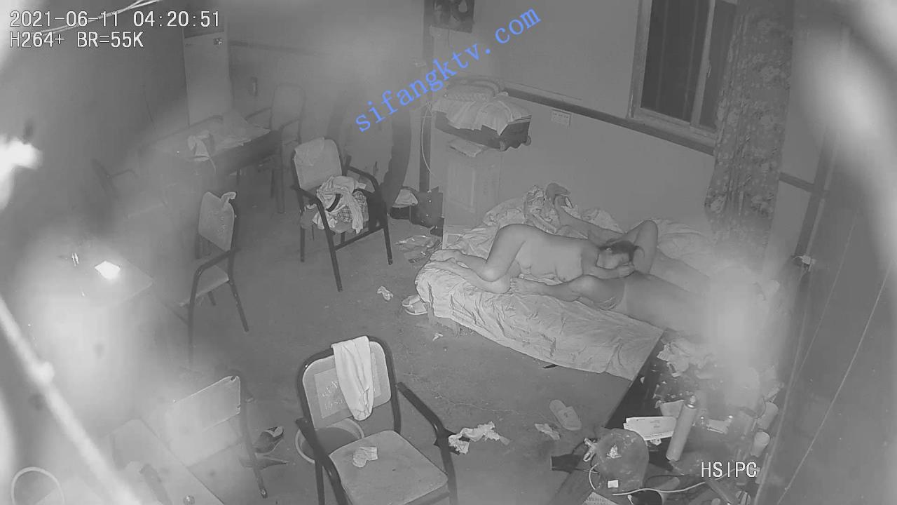 【监控摄像头】麻将馆老板与两个情人3P【485M】