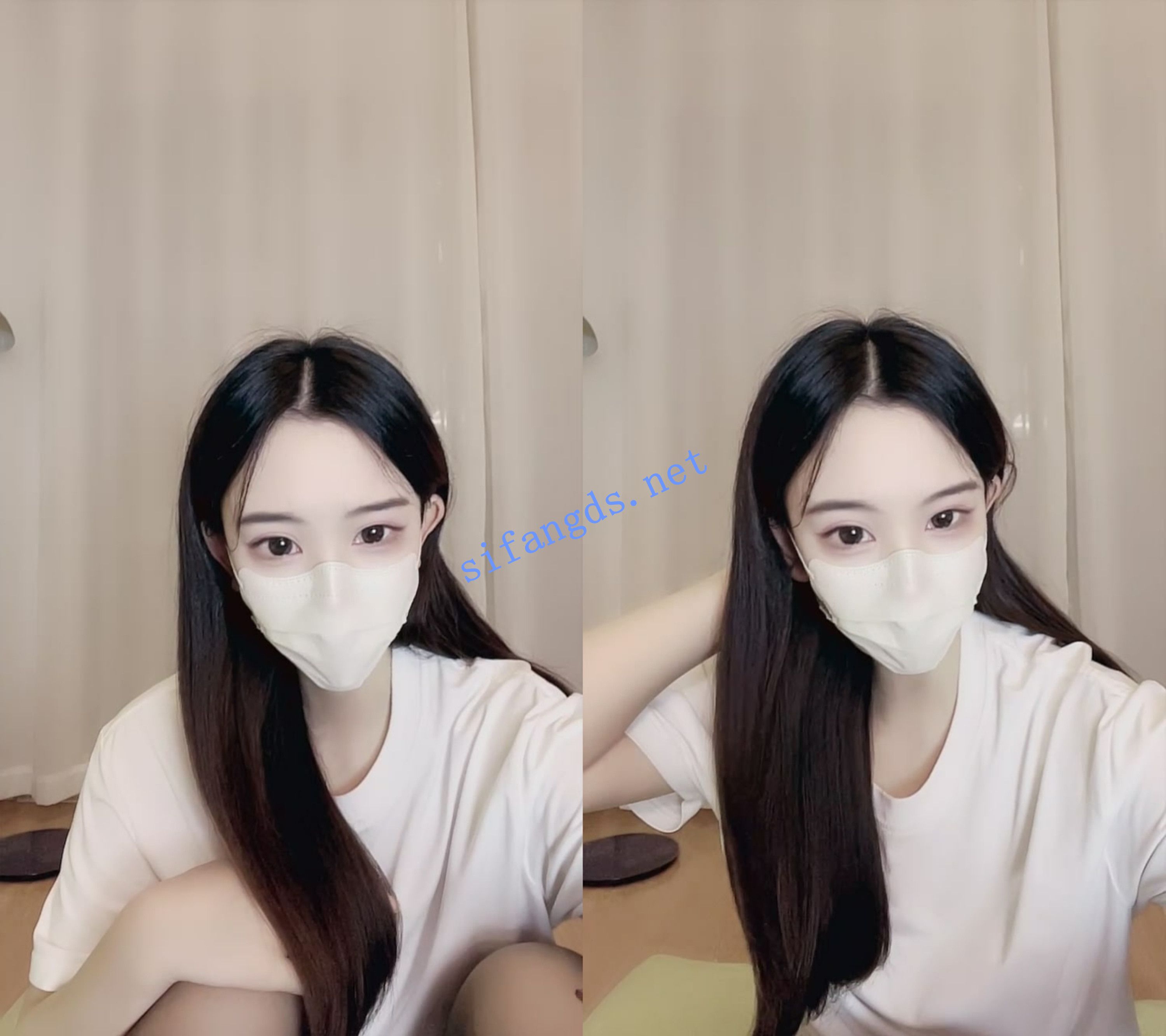 ██极品新人~ 月宝吖 戴着口罩都感觉很漂亮,首场大秀 图 02