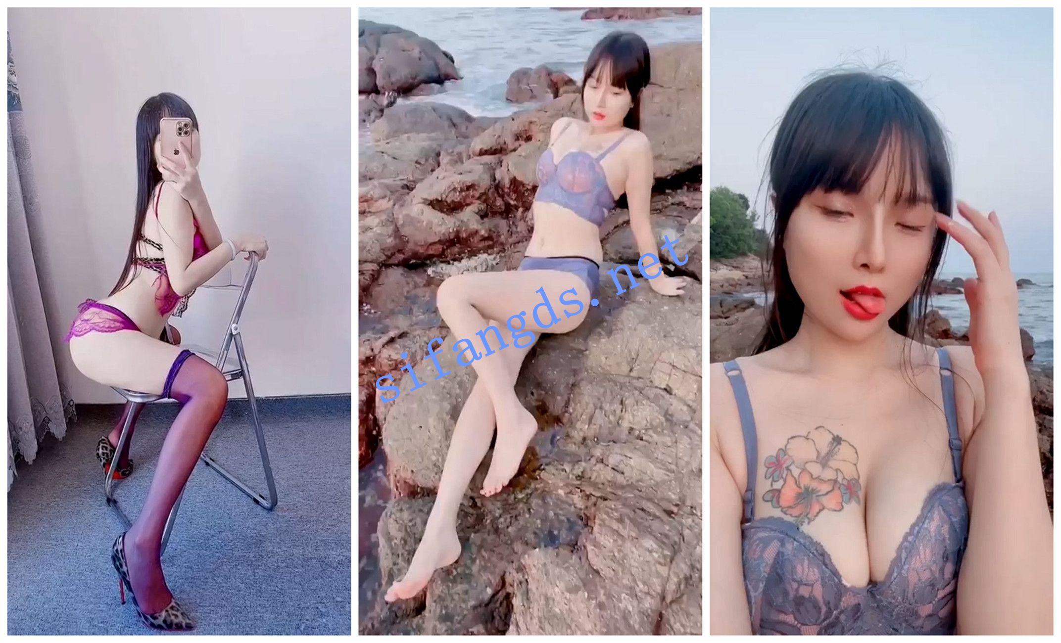 快手福利 大奶御姐 小琳琳 骚穴特写揉奶 图 01