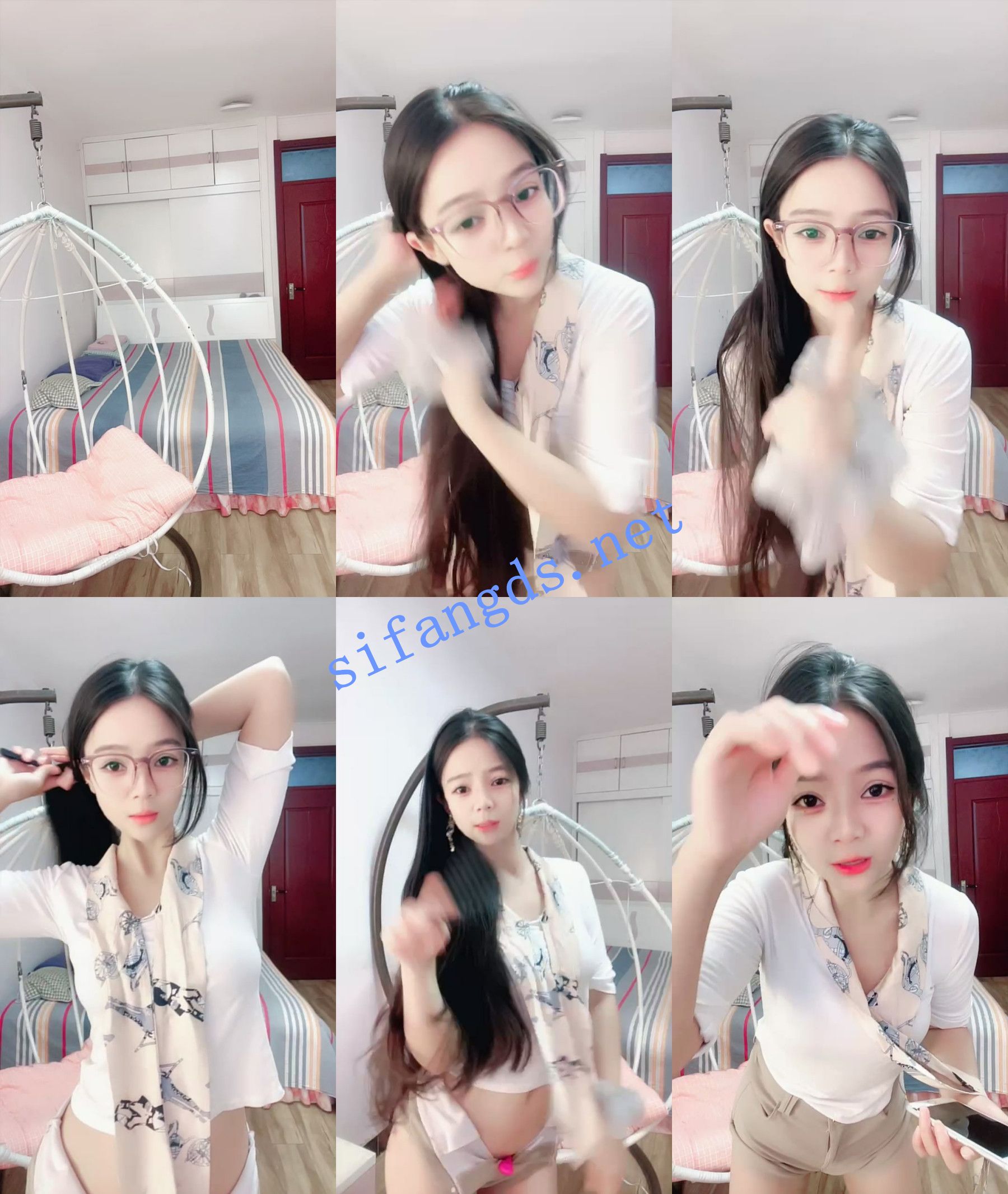 骚舞魅惑~电臂美女~ 夜场女孩 抖音热舞~塑料凳道具狂插 图 06