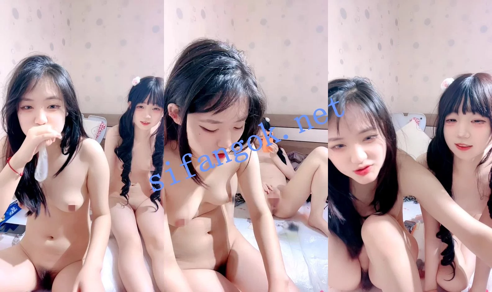 ⚡ 核弹! 邪恶双马尾 姐妹双人直播多日收费大合集 图 12