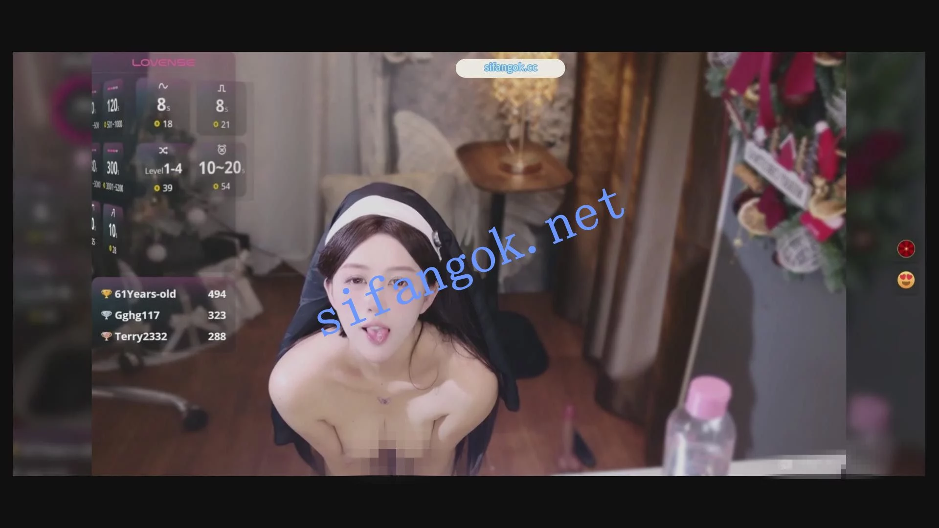 ST ❤️御姐女神Honey-wanning超大阳具修女装 喷水开票大秀 图 08