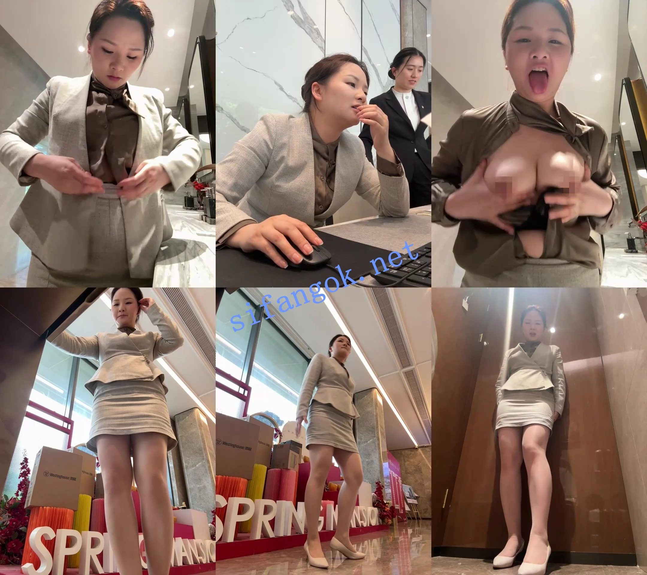 ☑️核弹!售楼部物业~ ~ 咩77 制服~丝袜~各种道具! 图 01