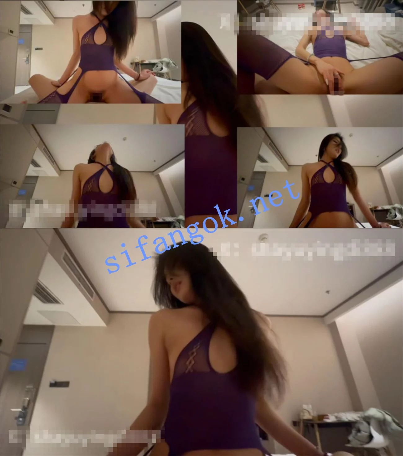 【鲨鱼硬弟】约啪紫衣情趣女神 JK嫩妹 优衣库试衣间性爱