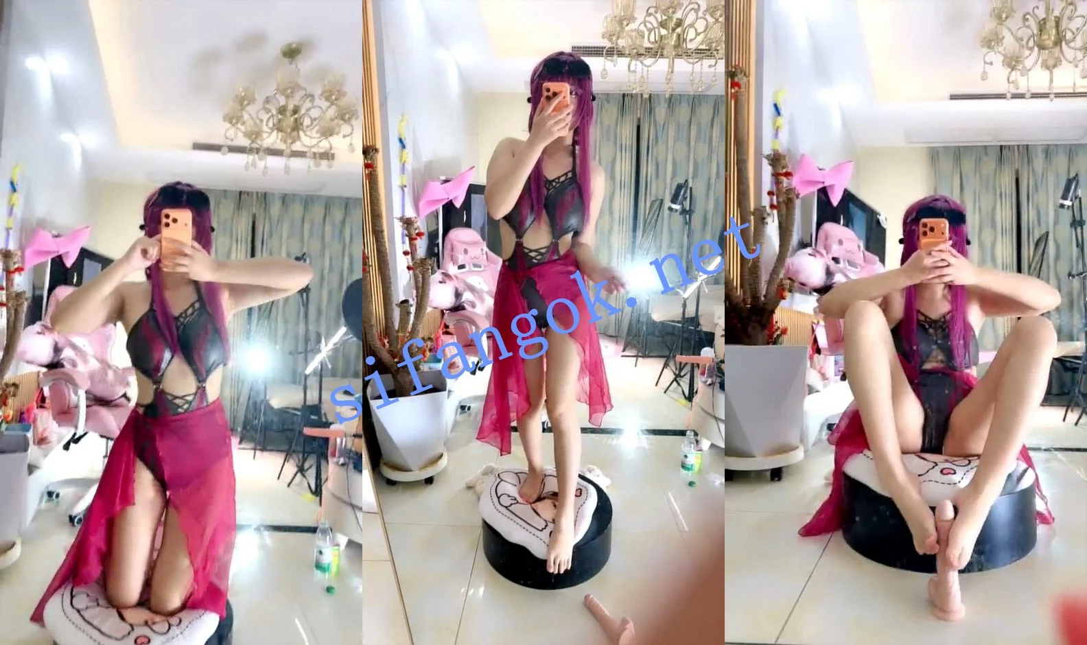 ⚡ 核弹! 张晚萌 二次元cosplay各种服装道具爽歪歪~ 图 07