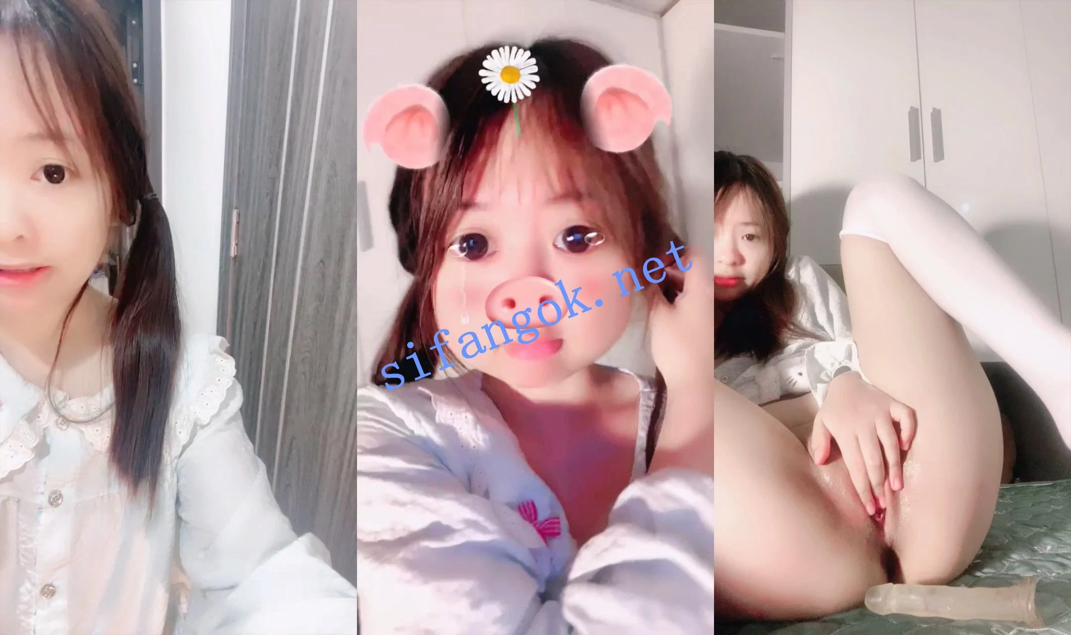 【极品妞妞】清纯小萝莉~白虎肥逼~道具自慰流白浆~特写