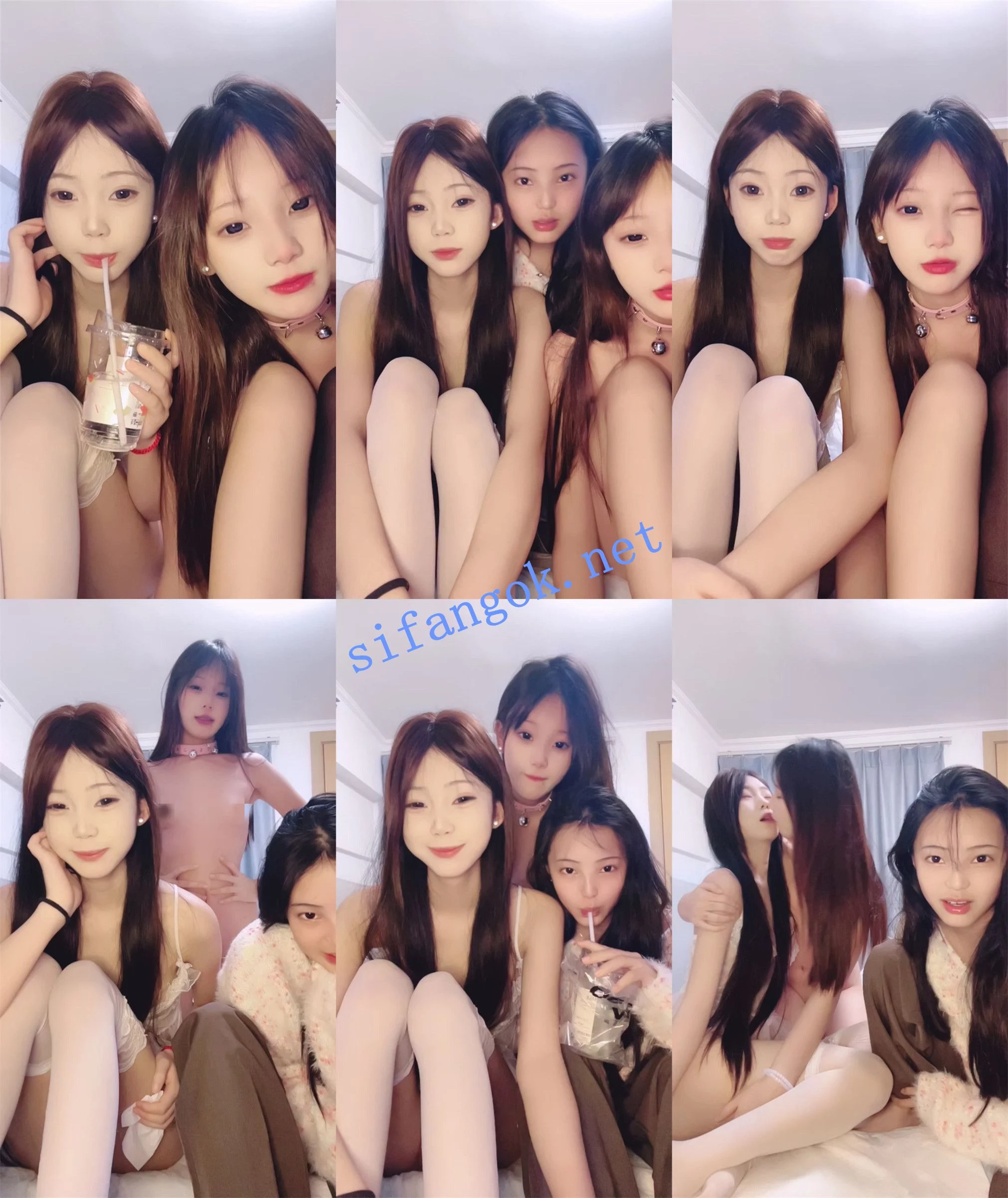 校花又带新人下海啦！3姐妹大秀~【极品姐妹】互插！互舔~