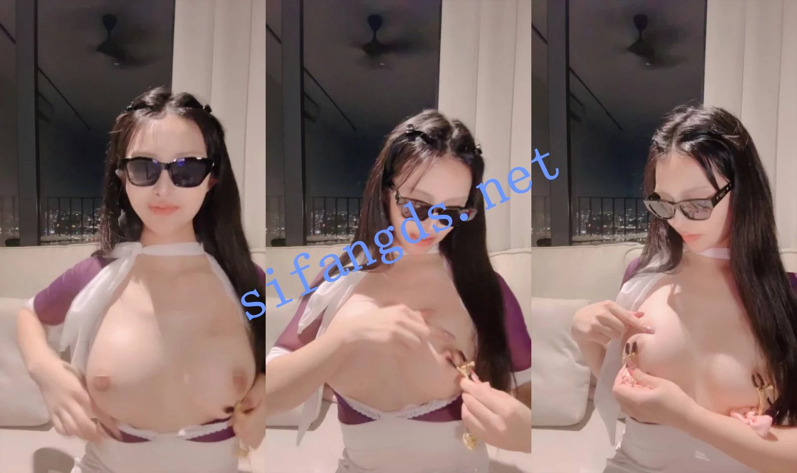 ⚡ 美神 极品尤物女神来袭!在高空对着夜景自慰超级骚~ 图 09
