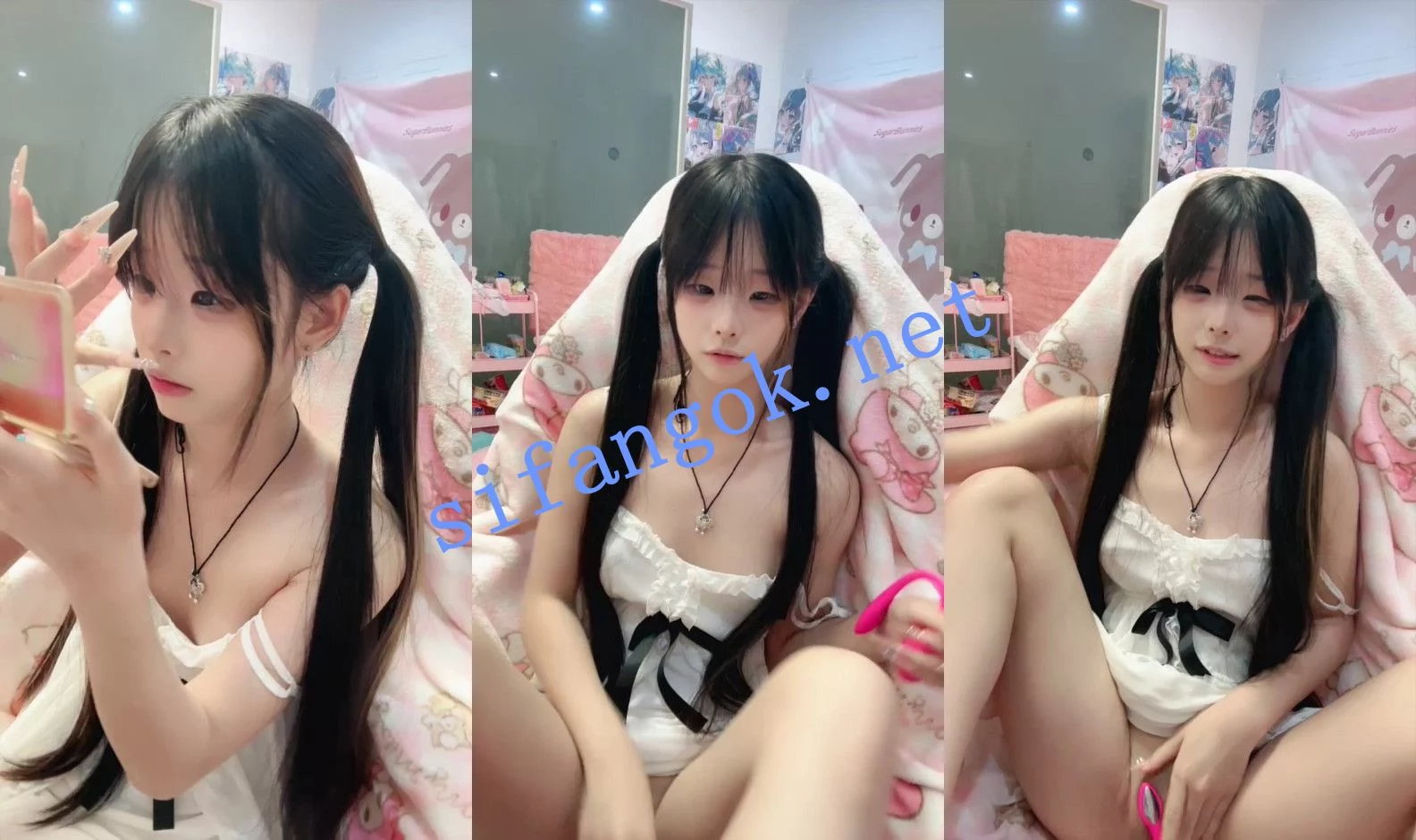 抽搐到全身发抖太犯规 极品新人学生妹 幼七 双马尾可爱萝莉下海首秀 嫩到让人真想干她的反差高潮! 图 13