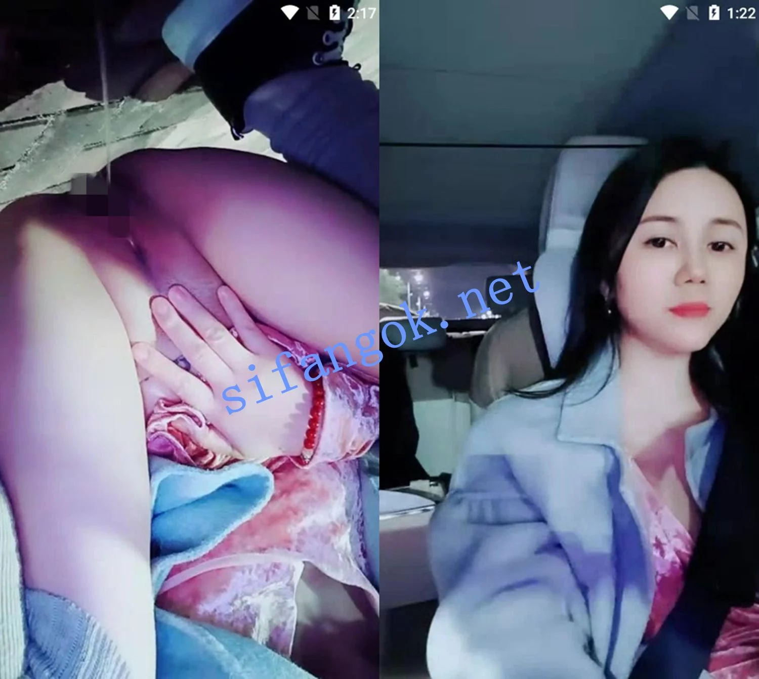 ██户外直播! 小桃兔兔 女主半夜开车户外尿尿,啪啪 图 01