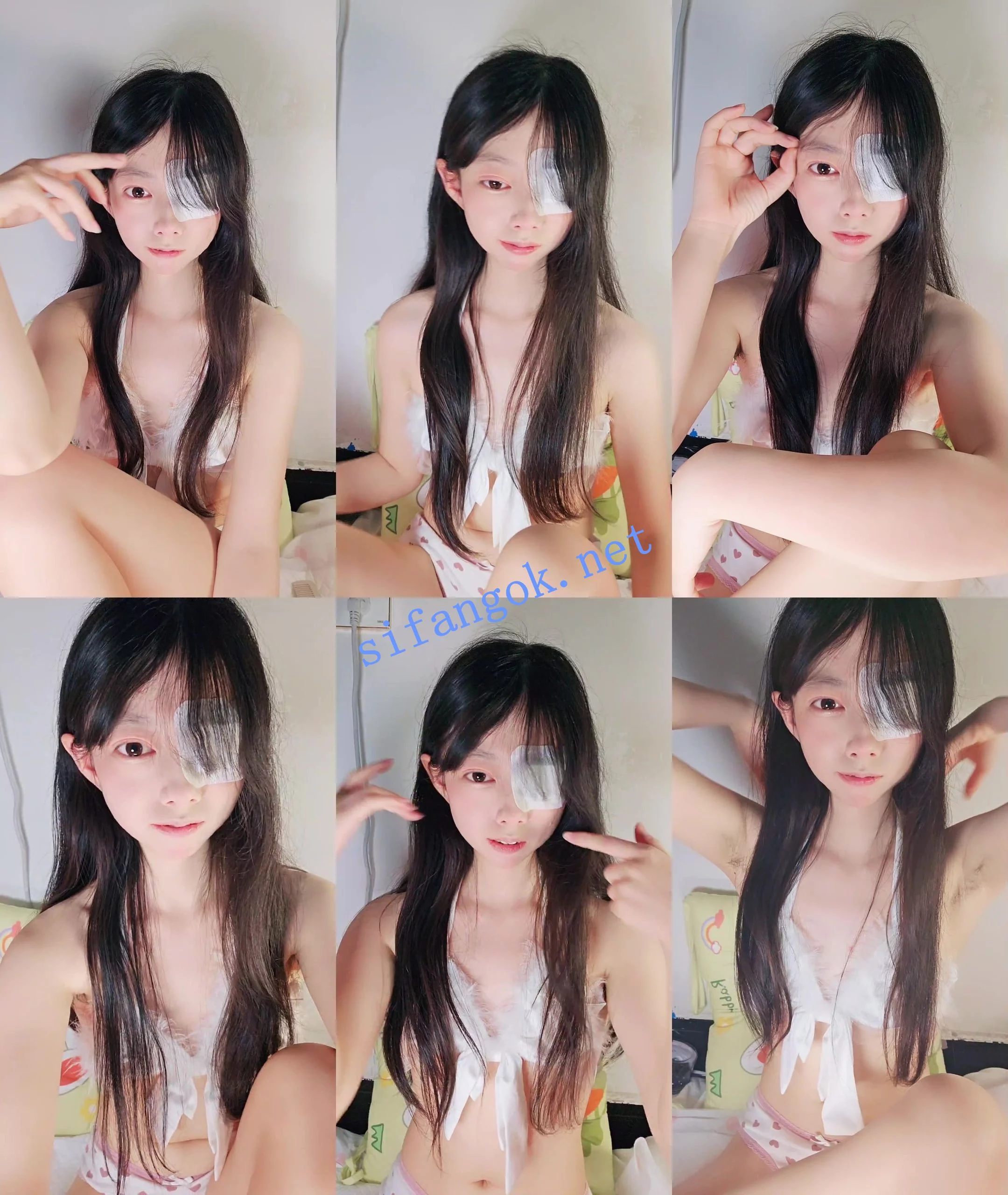 ☑️新人!骨感学生~好骚~好清纯~ 独眼妹妹 掰穴自慰~! 图 01