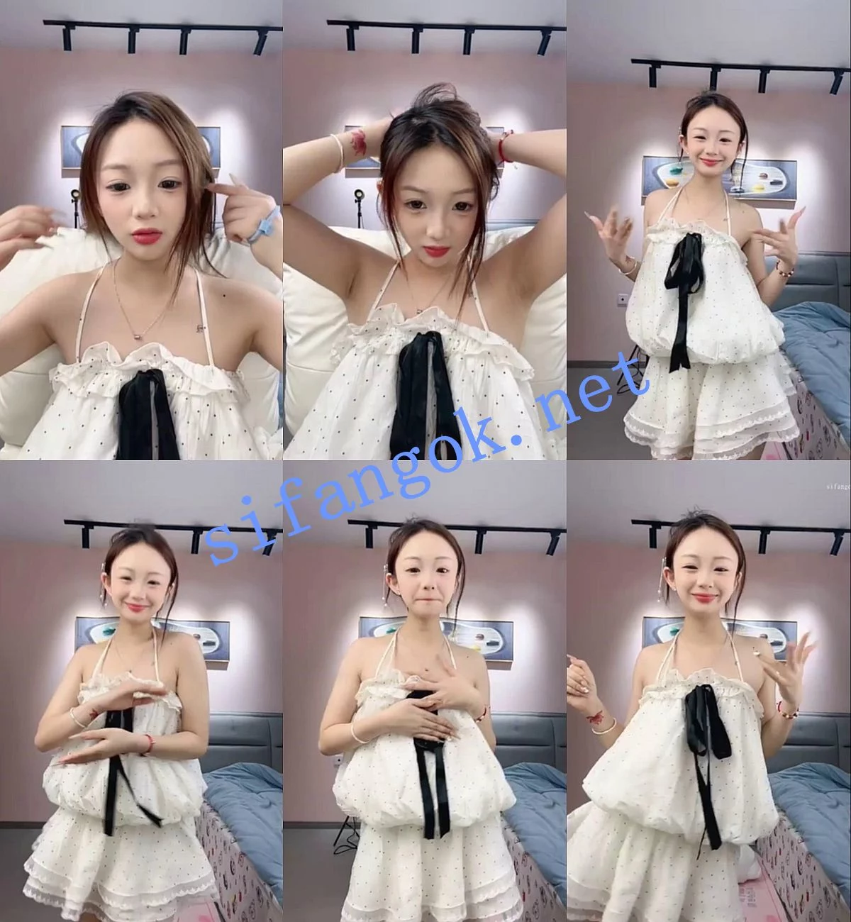 ♈新人 艾总 小网红转黄下海~擦边热舞首秀~真是美到爆炸 图 02