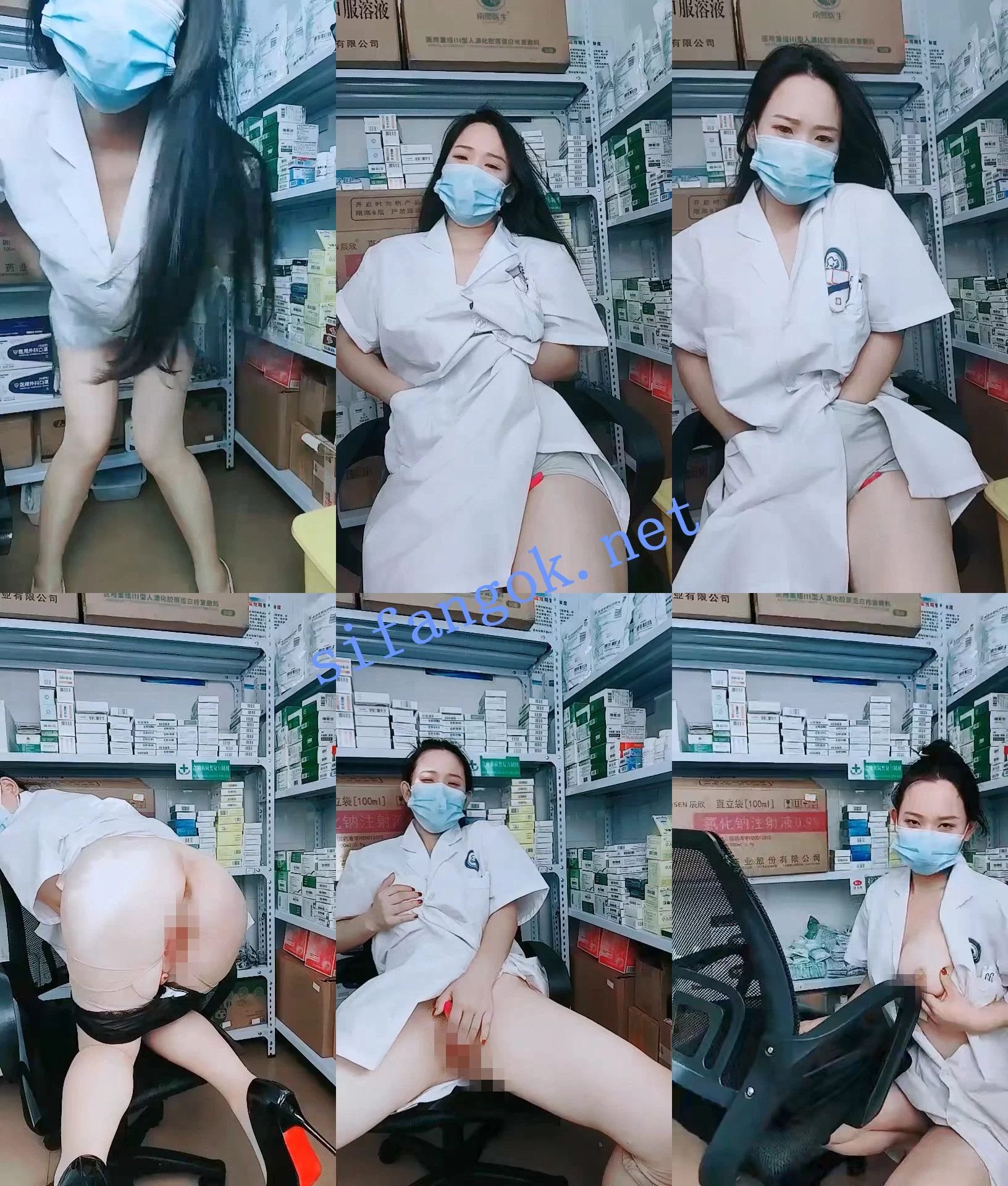 ♆♆【湾湾】医院药库~! 偷播~巨乳肥臀~跳弹狂震~爽到不行12