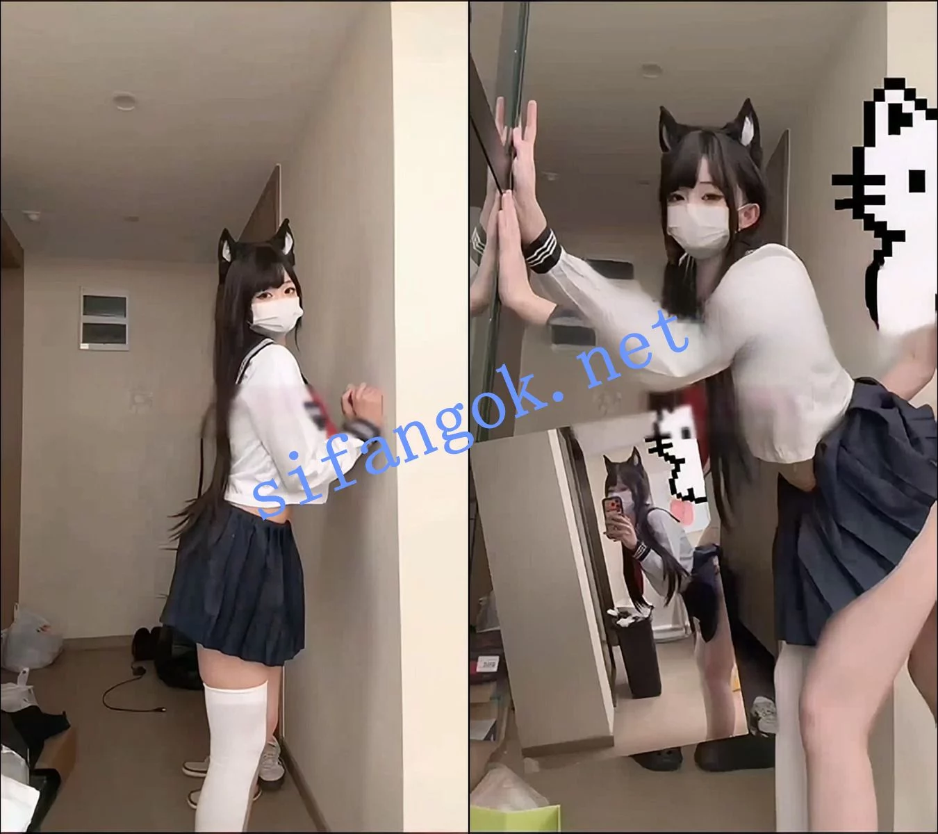 抖音 超漂亮反差博主 小白大王 跟男友家里啪啪 私拍 图 10