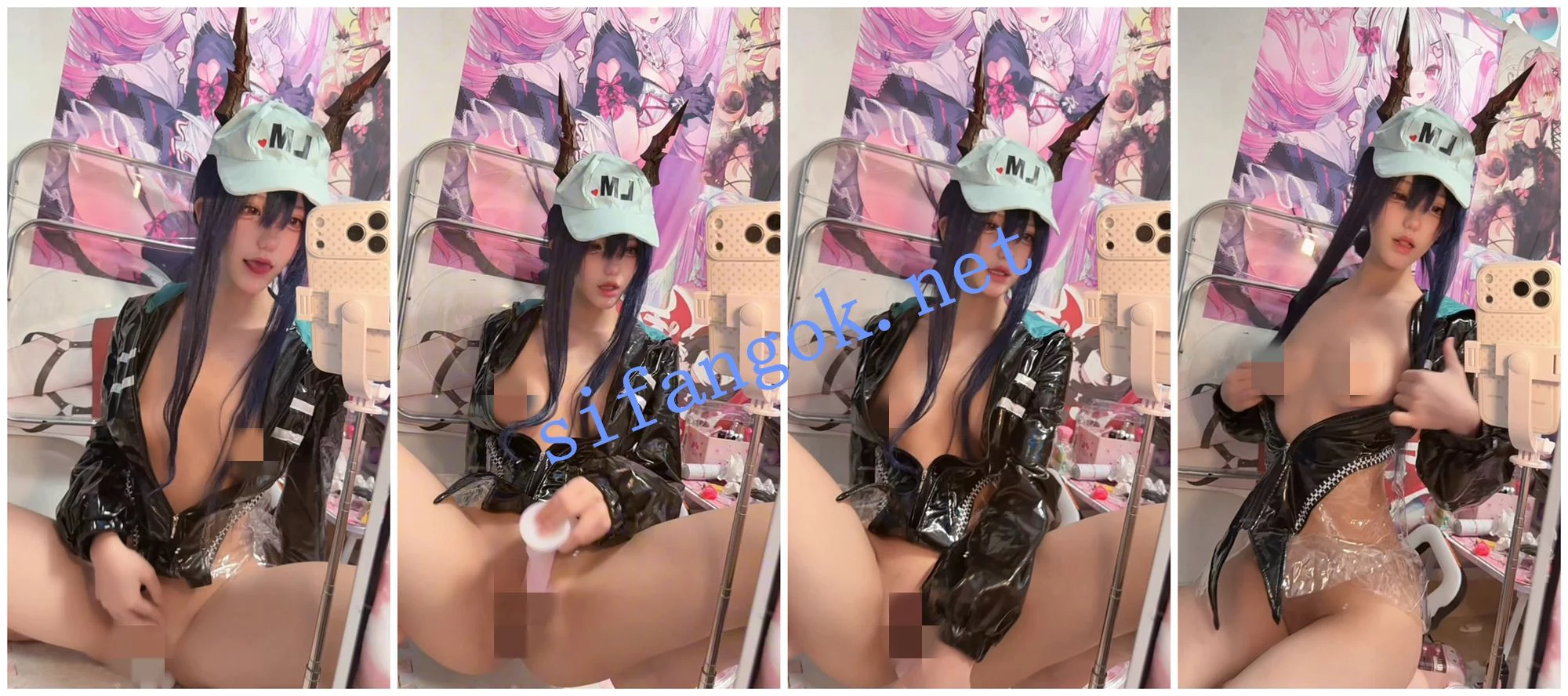 ♈极品高颜值COS 废柴少女 新作-明日方舟假日威龙陈自慰 图 02