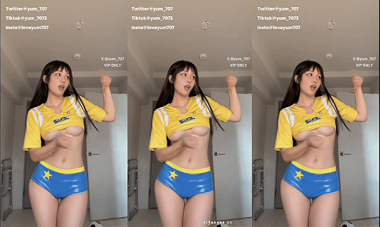 推特小美女 yum707玉米 世界杯主题-4 裸舞心碎球迷目光锁定你 图 04